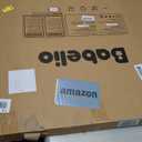 Babelio Baby Gate for Doorways and Stairs, 36-41" Pet Gate with Wide Walk Thru Door and Lock Indicator, No Drill Pressure Mounted Safety Gate with Double Lock and Self-Closing, White