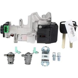 MOTOKU Complete Set Ignition Switch Cylinder Door Lock with 2 Keys for 02-06 Honda CRV