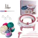 Umootek SENTRO Knitting Machine, 48 Needles Smart Weaving Loom Round Spinning Crochet Knitting Machines with Row Counter, Knitting Board Rotating Double Loom, Weaving Loom Machine Kit