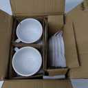  Degree Firing Process 5OZ White Coffee Cups With Saucers For Specialty Coffee Drinks Cappuccino and Tea 4 PCS/Set White