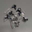 8Pcs 2020 Aluminum Extrusion T Slot Corner Bracket 20 Series Extruded Hardware 3 Way Tri Connector with Set Screw for 20/20 2040 T V Slot Black Aluminum Profile Frame Fitting