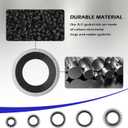 139PCS AC O Ring Kit Contains 30 Sizes,Durable A/C O Ring Assortment Kit with 54PCS Rubber Gasket & 85PCS Spacers for Seal Improvement,Professional AC Compressor Gasket Kits