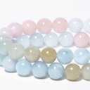 Song Xi 60Pcs A+ Grade 6mm Natural Beads Genuine Real Gemstone Beads Round Loose Beads for Jewelry Bracelet Making DIY(Rainbow Morgan)