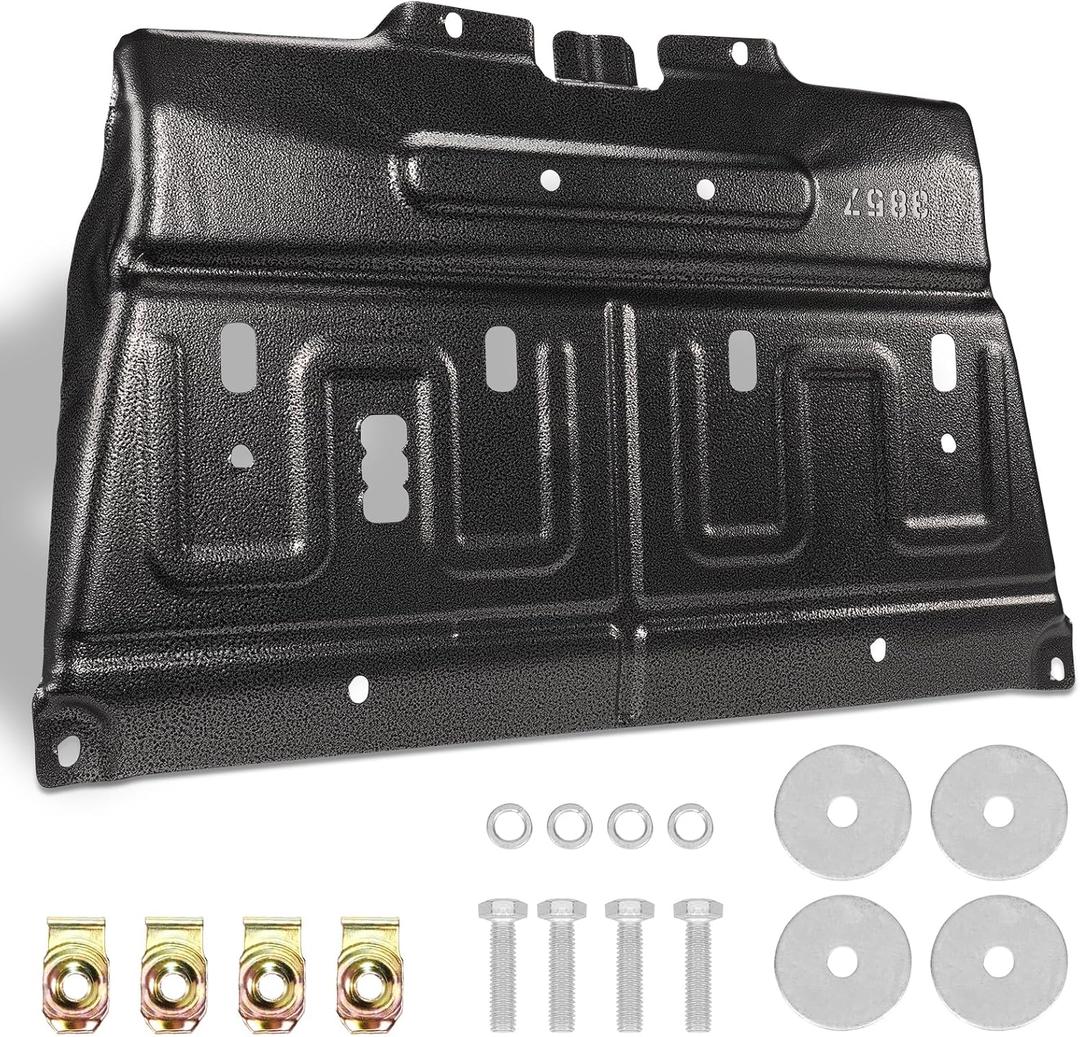 ML3Z-7222-D Front Engine Splash Shield Upgrade Manganese Steel Compatible with 2015-2020 Ford F150,Front Under Car Splash Shield Lower Cover