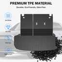 Trunk Mat & Backrest Mat & 2nd Row Seat Backrest for Toyota Grand Highlander 2024-2026(7 Seater Only), All Weather TPE Cargo Liner, Waterproof Scratch-Resistant Full Coverage Cargo Mats