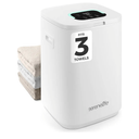 SereneLife Towel Warmer Bucket - Compact 23L Bathroom Towel Heater with Essential Oils Disc Holder, Adjustable Timer, Auto Shut-Off, Power Cord Storage & LED Display, Fits 2 Oversized Towels (White)