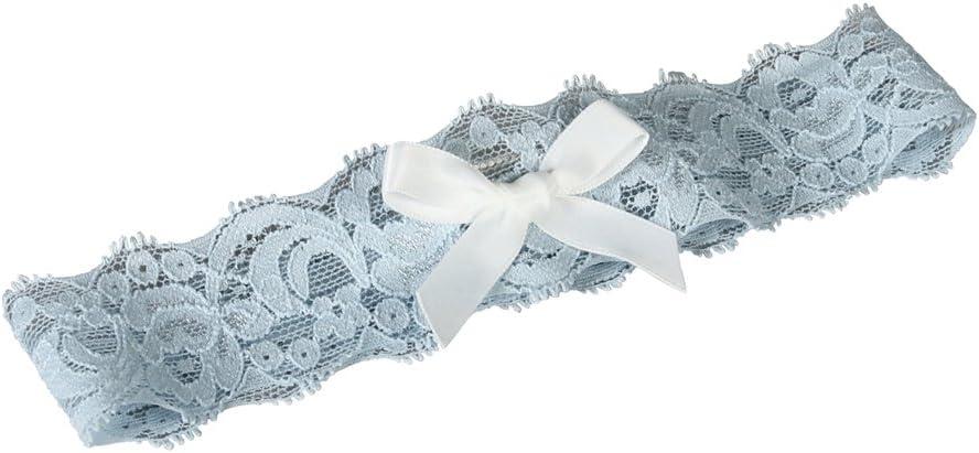 Garter, Small, Layla Lace, Blue and White