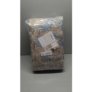 6x9 Area Rugs for Living Room, Bedroom - Machine Washable, Non-Slip Bedside Rug, Large Soft Floor Carpet for Office, Dining Room, Farmhouse and Home Decor, Rustic Vibes/Rust