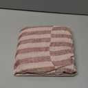 Babyletto Muslin Baby Bassinet Sheets for Girls & Boys - GOTS Certified Breathable Organic Cotton Cover - 360° Fitted, Soft & Cozy Rectangle Bedside Bassinet Sheets, Maroon Offset Stripe