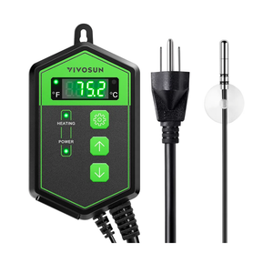 VIVOSUN Digital Heat Mat Thermostat Controller, 40–108 ºF 1000W for Reptiles, Seedlings, Germination, Incubation and Fermentation
