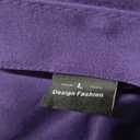 ZEROYAA Men's Casual Urban Stylish Slim Fit Short Sleeve Button Up Dress Shirt with Pocket (Large, Purple)