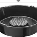Scepter AM03896 8.4 Quart Round Oil Drain Pan for Engine Oil, and Other Automotive Fluids Including Anti-Freeze, Transmission Fluid and More, 15.87-Inch x 16.51-Inch x 4.2-Inch, Black