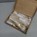 38 Pieces Gold Cheese Knife Set Marble Handle Butter Spatula Knives Cheese Spreader Cutter Cheese Shaver and Fork with Mini Serving Tongs Spoons and Fruit Forks for Charcuterie Board Accessories