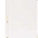 russell+hazel Patent Mini 3-Ring Binder, White, 7 x 9, 1/2" Rings