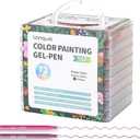 Gel Pens for Adult Coloring Books, 72 Colors Set Gel Colored Pens Marker, Perfect Gel Pens for Adult Drawing Doodling Journaling, Art Supplies and DIY Crafts