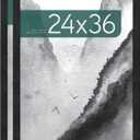 MCS Museum Poster Frame, Onyx, 24 x 36 in, 2 pk