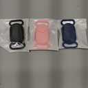3 Pack Dog Collar Holder for Samsung Galaxy SmartTag 2 Case, Silicone Protective Case for Galaxy Smart Tag 2 for Pets, Cats (Black/Navy Blue/PinkSand)