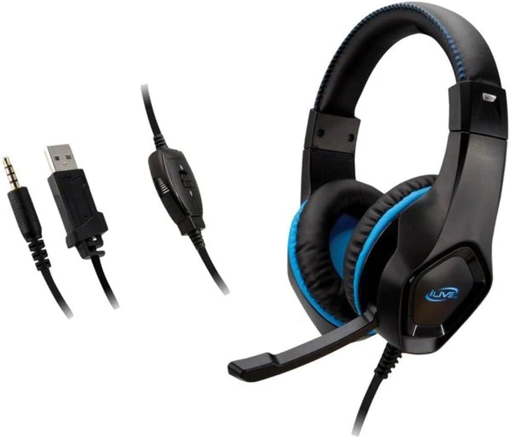 iLive IAHG19B IAHG19B Gaming Headphones, Black, Standard