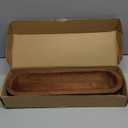 17 Inch Wooden Dough Bowls DecorativeUnique Centerpiece Bowl, Rustic Long Wood Bowl with Hand Carved for Table Centerpiece Decor, Farmhouse Boho Rustic Style Home Decor (17" x 5" x 2" Brown)