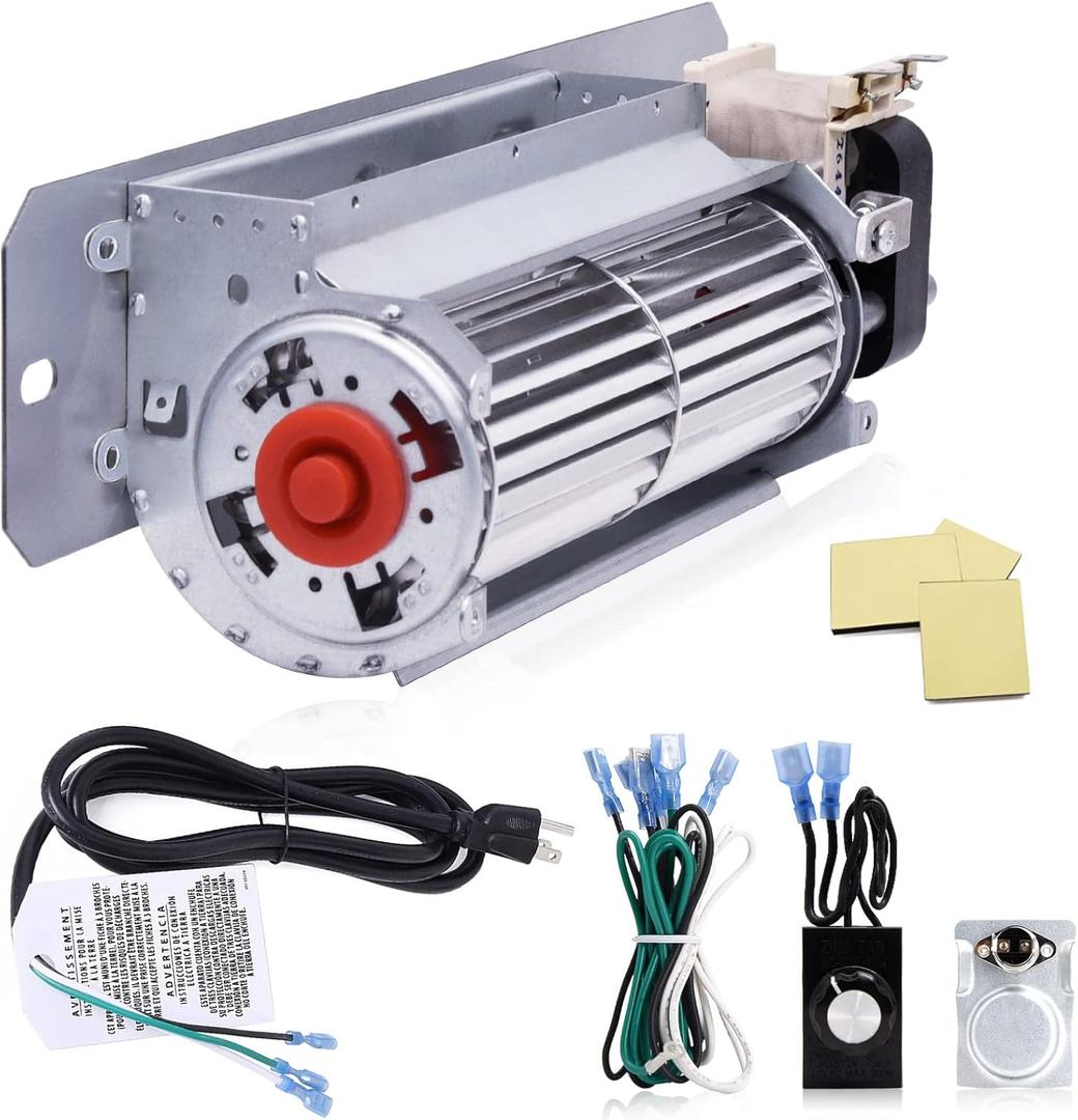 GZ550-1KT Blower Fan Kit, GZ550 GZ552 Fireplace Blower Fan Replacement for Napoleon, Continental, Kingsman Fireplaces, BCDV36NTR, CDV34, CDV36NTR, GD36NTR, EP62-1, Rotom HB-RB61, R7-RB61, HB-RB58.