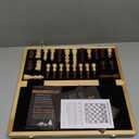 Chess Armory Wooden Chess Set 15 Inch - Classic Handcrafted Game Board for Adults with Extra Queen Pieces and Storage Box - Ideal for Home and Travel - Non-Magnetic