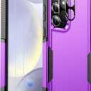 SPIDERCASE Designed for Samsung Galaxy S24 Plus Case, [10 FT Military Grade Drop Protection] Heavy Duty Shockproof Phone Case for Galaxy S24 Plus 2024, Dark Purple