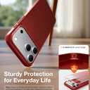 TORRAS Magnetic Slim-Fit for iPhone 17 PRO MAX Case, Ultra-Thin 17 ProMax Phone Case Compatible with MagSafe, Light Anti-Scratch Matte Hard PC Bayer 6.9 inch OriginFit, Red