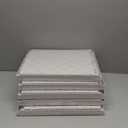 SNSLXH 5 Pack Stackable Closet Storage Basket, Multifunctional & Foldable Closet Organizer for Bathroom Kitchen Laundry Room Wardrobe Storage, Space-Saving Clothes Storage Drawer Organizer, White