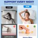 Emircey Clinical-Level Relief Cervical Neck Pillow for Sleeping, Orthopedic Contour Memory Foam Pillow for Side Sleepers, Cooling Reading Pillow for Neck Relief, Ergonomic for Back Stomach Sleepers