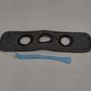 Bathroom Sink Splash Guard 3-Round-Hole : AHA HOMEWARE, Faucet Mat for Bathroom Sink 3 Holes (Black & Black)