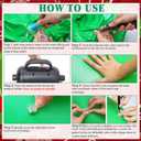 Hungdao 4ft Christmas Golf Cart Decoration Kit Christmas Inflatable Tree Duck PVC Blow Ups Tree Duck Fan Flag Tinsel Garlands Tinsel Streamers Reusable Outdoor Pool Floats Decoration for Parade Yard