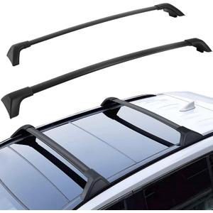 Roof Rack Cross Bars, Compatible with 2019-2025 Toyota RAV4, Aluminum Car Roof Rails Crossbars Cargo Bars Rooftop Luggage Carrier Heavy Duty for Bicycles Kayak Canoe with Roof Rails, Black