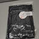 ANRABESS Womens Tops 3/4 Sleeve Crewneck Pleated Dressy Casual Shirts 2025 Summer Business Basic Tee Blouses Work Outfits Black XXL (Black, XXXL)