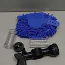 EVILTO Garden Hose Nozzle, High Pressure Hose Spray Nozzle 8 Way Spray Pattern OneTouch Sprayer for Watering Plants, Lawn, Patio, Car Wash, Cleaning，Showering Pet