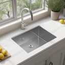 Kitchen Sink 24x18 Inch Undermount Kitchen Sink 16 Gauge Stainless Steel Sinks Single Bowl with Accessories Round Corners Handmade