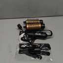 3 in 1 Rotating Hair Dryer Brush,Negative Ionic Professional Brush Blow Dryer with Detachable Brush(2" & 1.5"),3 Heats and 2 Speeds Rotating Hot Air Brush for Curling,Straight,Drying (Black)