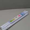 2 Pack Spring Tension Curtain Rod 32.5 to 58 inch Adjustable Curtain Rods No Drilling Spring Loaded Curtain Rods for Windows Doors, White