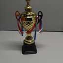 Fasmov Large Trophy Cup, Gold Trophy Award Cup for Sports, Tournaments, Competitions, 1st Place Award, Ceremony Celebration Party Gift, 14.5 inches
