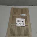 HVAC Premium 16'' x 8'' [Duct Opening] Flat Stamped Steel Return Air Grille - Sidewall and Ceiling - HVAC Vent Duct Cover - Brown [Outer Dimensions: 17.75''w X 9.75''h]