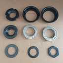 Upgrade New 2" Cup Bottom Bracket Set, One-Piece Bottom Bracket Cup Set Bearings Included (Black)