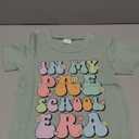 Toddler Girl Summer Clothes First Day of School Outfits in My Pre School Era Shirt (18-24 Months, Gray)