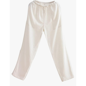Summer Cotton Linen Tai Chi Pants Loose Tang Suit Pants Men Chinese Kung Fu Uniform Pants, Size XL