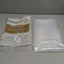 60x74 Inch Plastic Shower Curtain, Clear 8G Heavy Duty Waterproof 74 Inch Shower Curtain Liner Long with 3 Magnets and 10 Rustproof Grommets 60 x 74