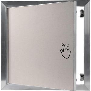 Repa Market 12 x 12 Inch Access Panel for Drywall with Aluminum Frame/Wall Hole Cover/Access Door Panel with Click Function Heavy-Duty Service Hatch for Plumbing, Electrical, HVAC Access Door