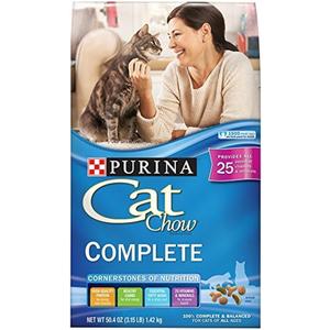 Purina Cat Chow Complete High Protein Dry Cat Food, Chicken, (4) 3.15 lb
, 3.15 LB (EXP 04/07/27)