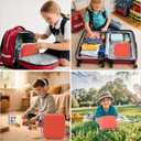 WOT I Card Holder for Yoto Cards, 80 Pockets Card Case with Zipper for Player & Mini Audiobook Cards, Portable Card Binder with Mesh Bag for Travel, Orange