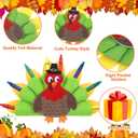 4 Pcs Thanksgiving Turkey Crayon Holder Felt Pencil Holder Turkey Desk Organizer for kids School Home Office Stationary Supplies