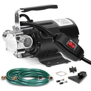 Water Transfer Pump, 115V 1/10HP Electric Utility Pump with On/Off Switch 2 * 6 ft Water Hoses Kit for Removing Water from Garden Pools Aquariums Hot Tub Draining 1/8’’ Low Suction for Rain Barrel (Missing Green Hose)