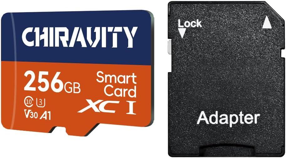 Memory Card 256GB, UHS-I U3 V30 A1, 100MB/s High Speed Memory Card, Class 10 TF Card for 4K UHD Video, Camera, Drone, Smartphone, Dash Cam