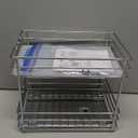 Pull Out Cabinet Organizer for Spices, Cans - Heavy Duty with Lifetime Limited - Pull Out Spice Rack- Cabinet Pull Out Shelf for Cans,Dishes, Etc, 6.-1/2"W x 10-3/8"D x 8-7/8"H, Chrome